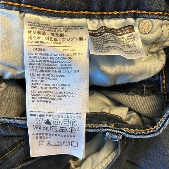 Levi's 721 Deep Indigo Cropped Jeans - Picture 5 of 8